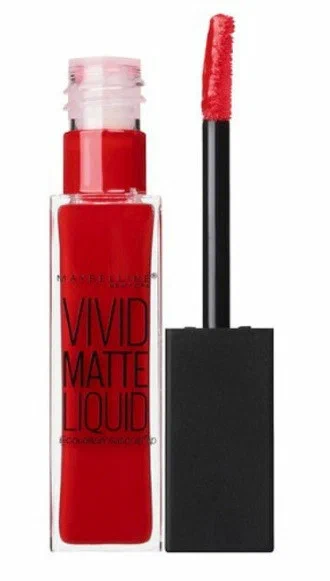 Color Sensational Lipstick Vivid Matte Liquid-Rebel Red