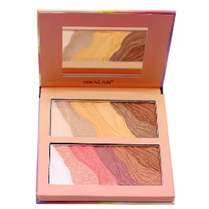 Okalan Glittering Shimmer Nature Glow, bronzer, highlighter